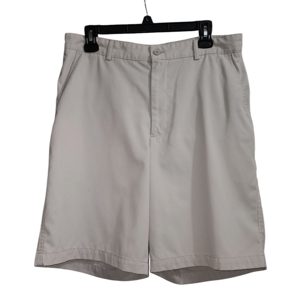Bolle Golf Tech Shorts Flat Front Lightweight Khaki Golfing‎ Mens Size